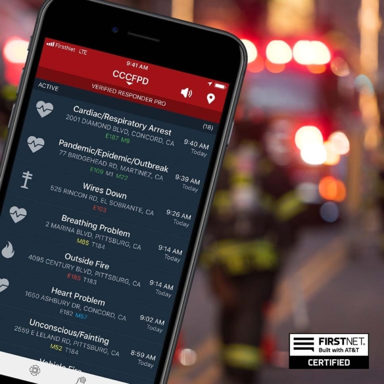 PulsePoint Respond is FirstNet Certified for use with 9-1-1.